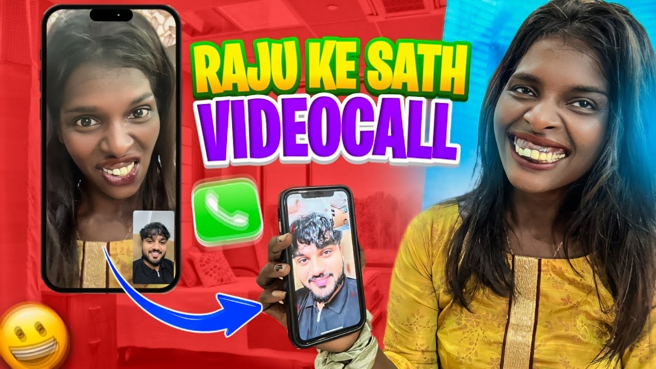 raju ne ki parnaj se video call 🥹 raju didi and parnaj randhawa vlogs