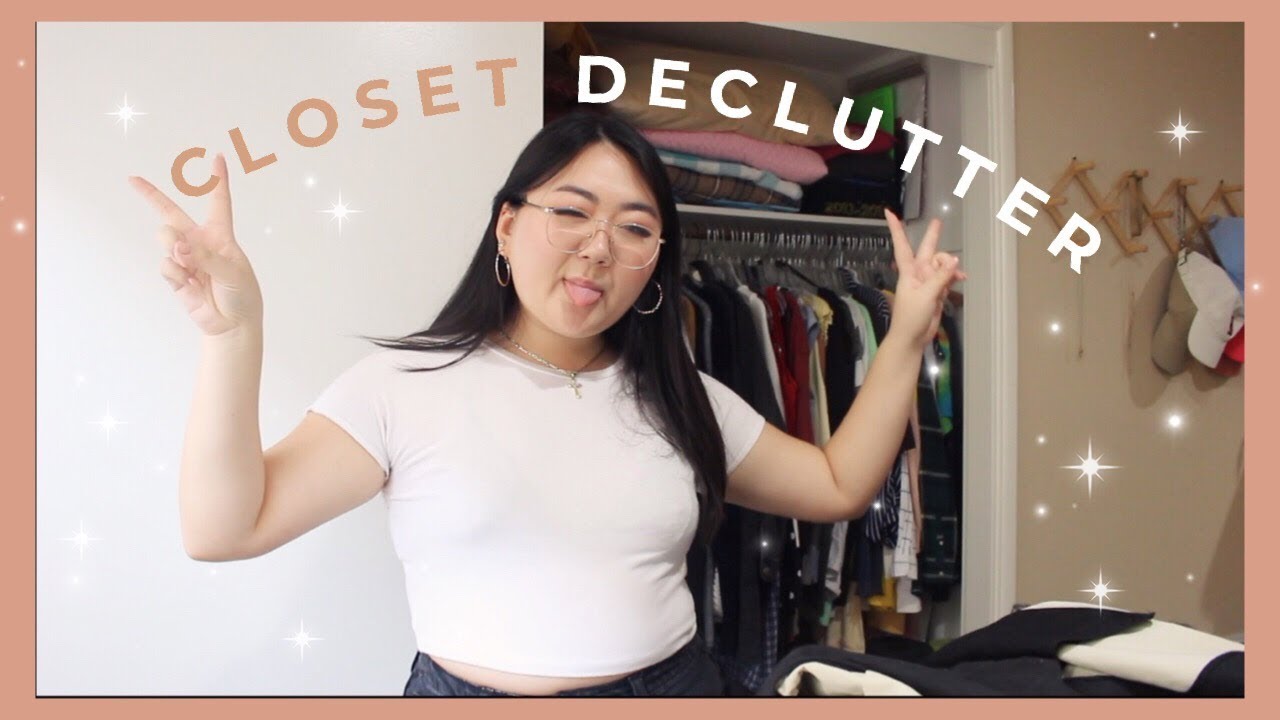 trying on all my clothes: closet declutter pt 1