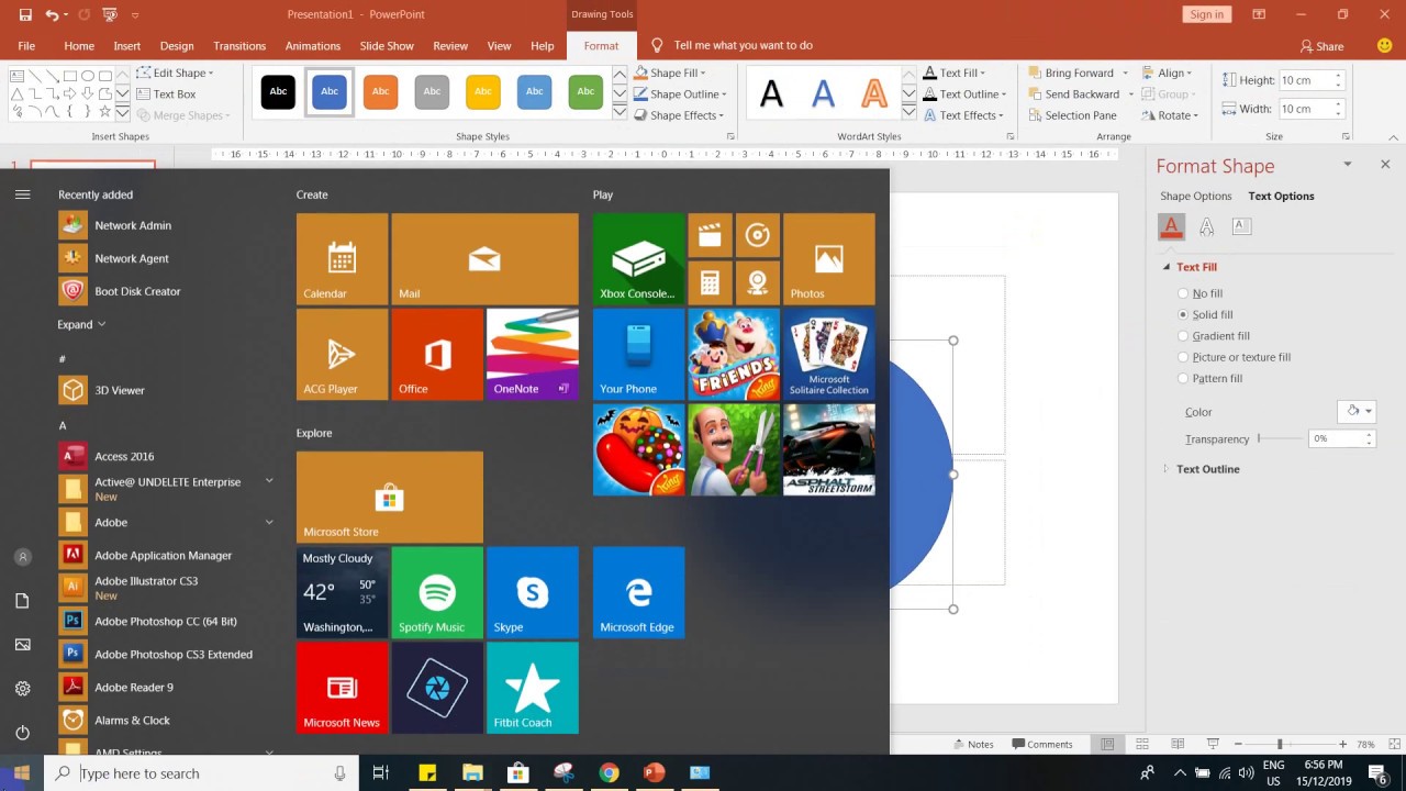 Powerpoint (cm to Inches)