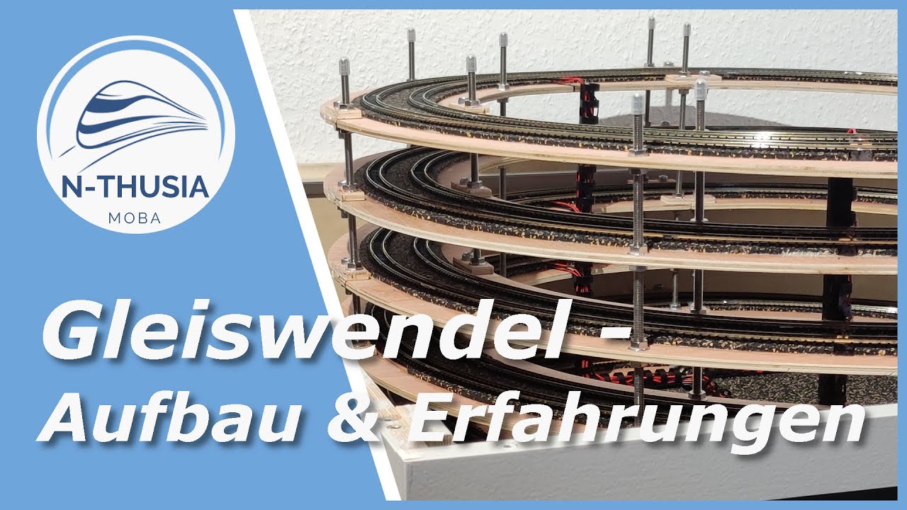 Anlagenbau - Gleiswendel, Aufbau, Erfahrungen und Infos | Bürobahn in Spur N