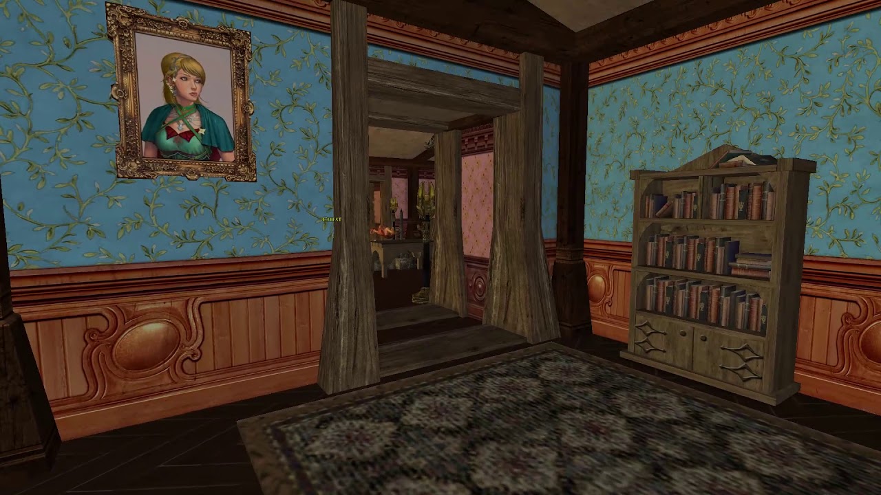LotRO housing: A Deluxe House in Bree.