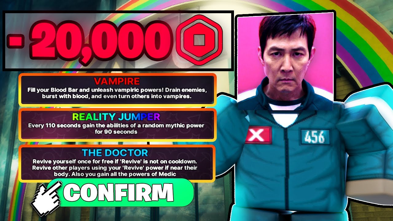 Могу ли я наконец-то получить 20 000 робуксов за МИФИЧЕСКУЮ СИЛУ в Ink Game (Roblox)?