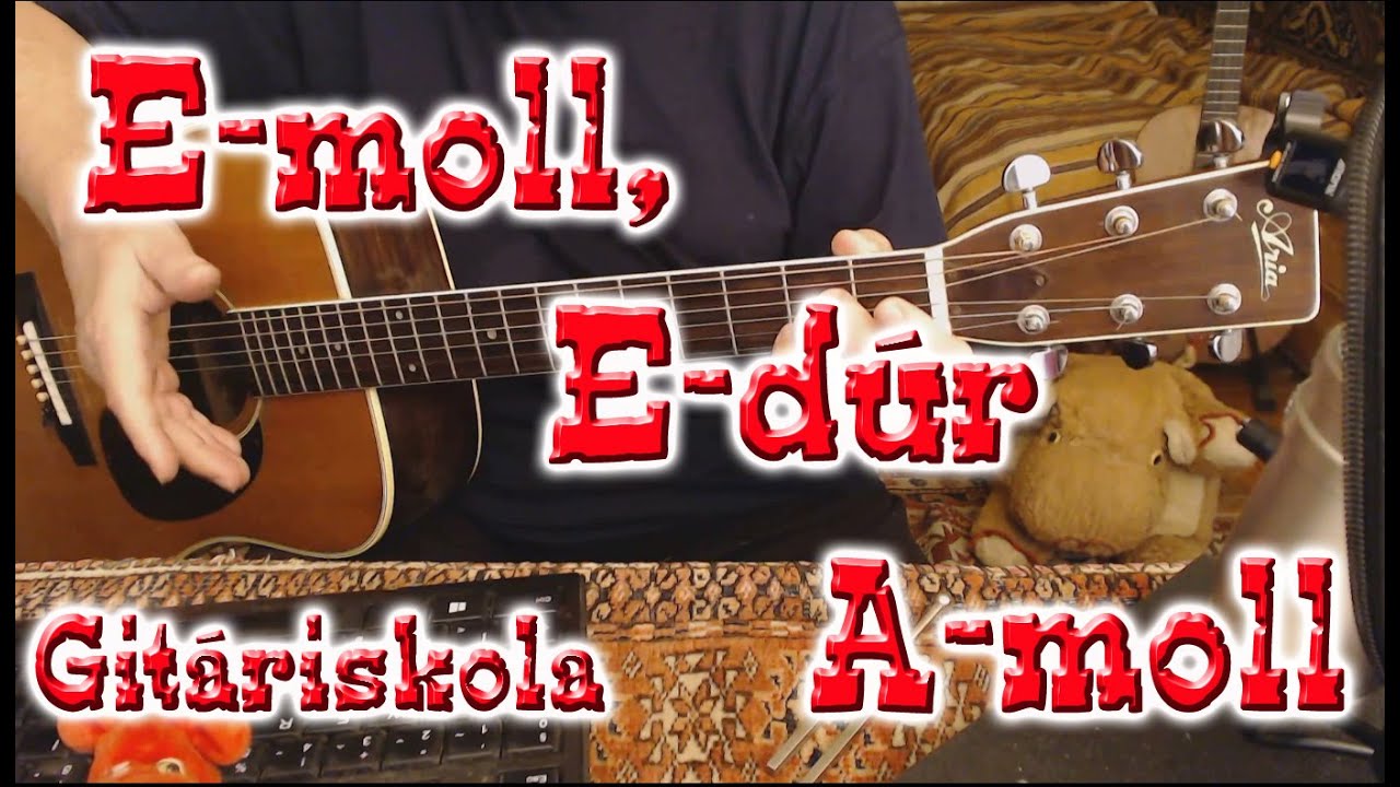 Gitáriskola 03 - Az első akkordok Em, E, Am