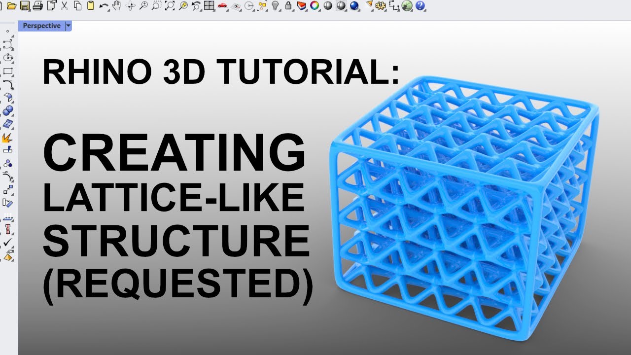 Rhino 3D Tutorial: Lattice-like Structure Creation (Requested)