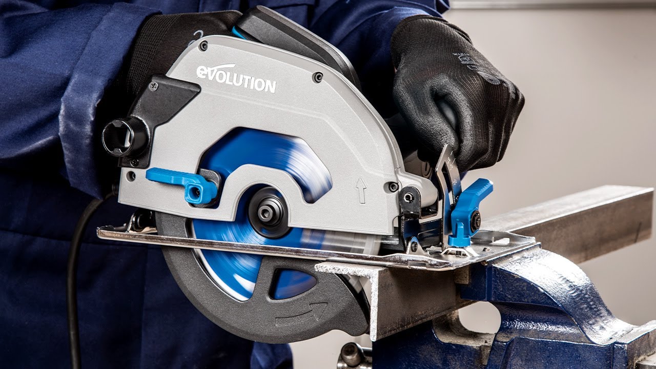 Scie circulaire 185mm Evolution S185CCSL pour la découpe du métal