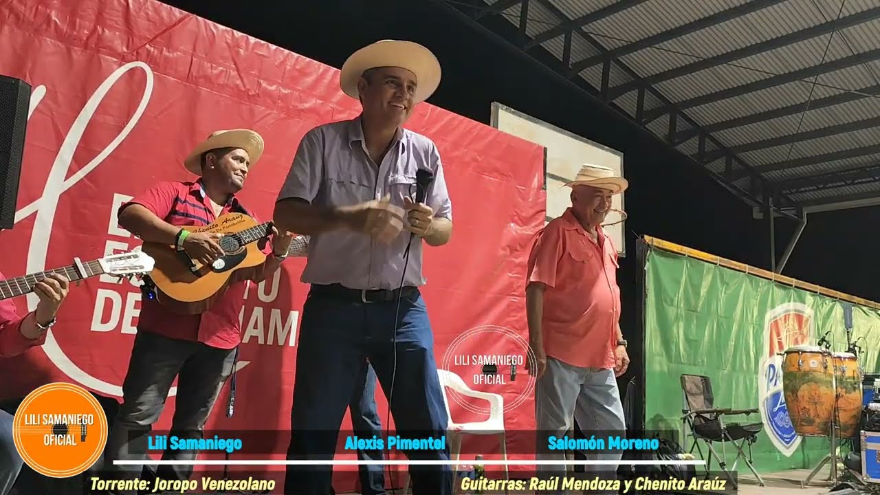 Lili Samaniego, Alexis Pimentel, Salomón Moreno. Torrente: Joropo Venezolano. Portobelillo de Parita