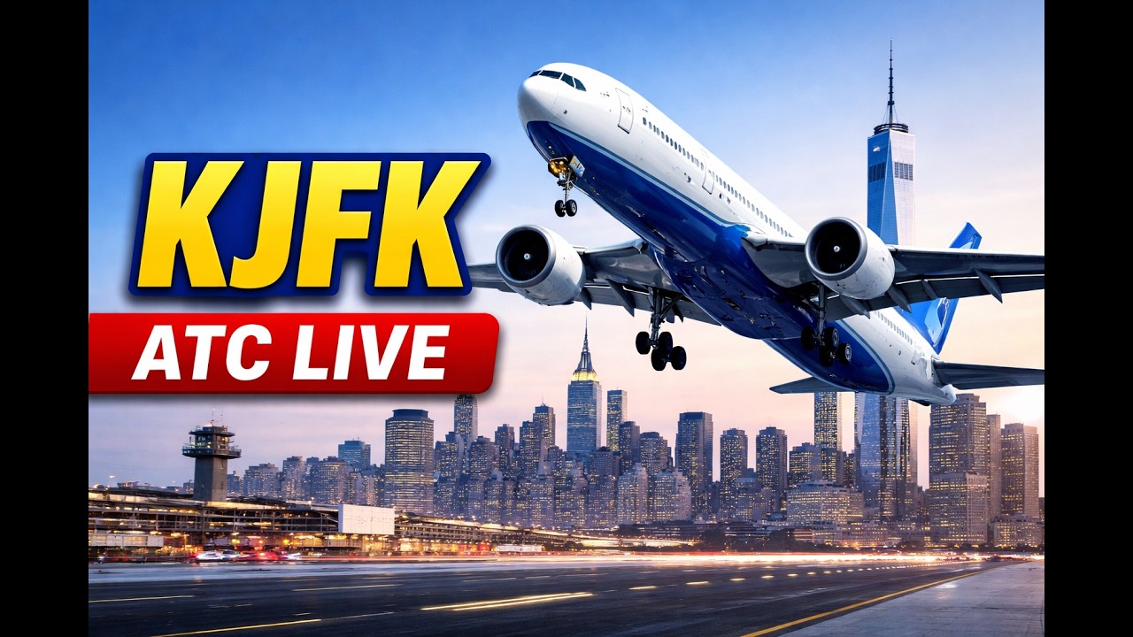 New York - John F. Kennedy International Airport LIVE Air Traffic Control Tower