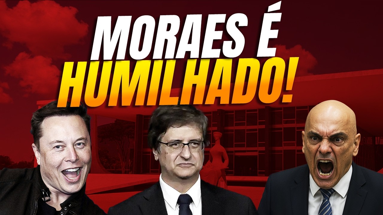 Moraes &eacute; derrotado e humilhado por Elon Musk no STF!