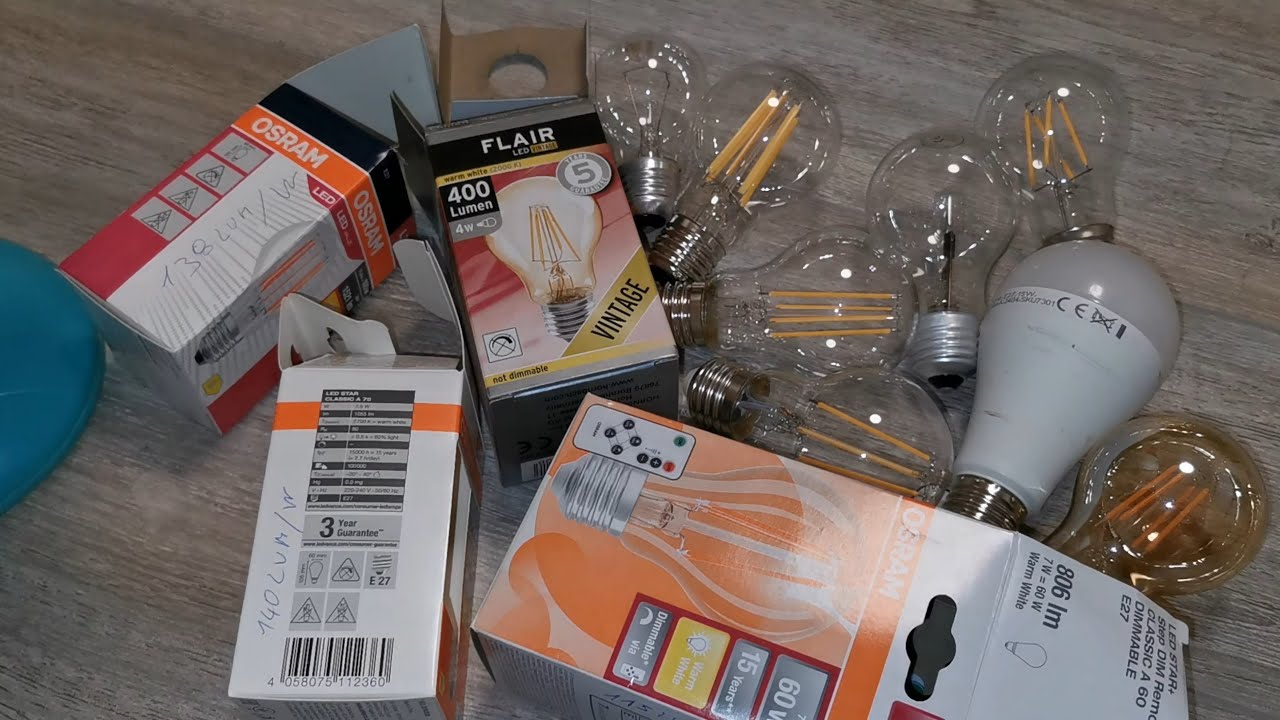 💡 Comparing modern LED bulbs to old incandescent ones (feat. Osram, V-TAC and Flair)