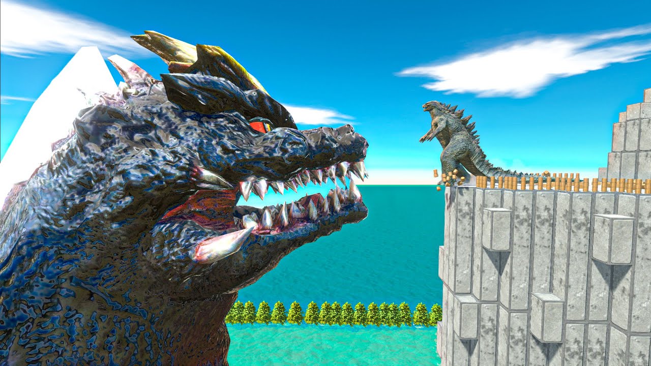 Godzilla 2014 vs Big And Little Size Mod Units - Animal Revolt Battle Simulator