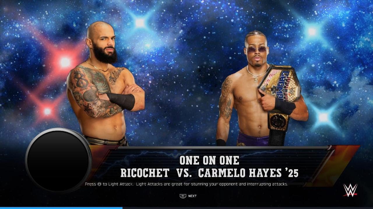 Ricochet Vs Carmelo Hayes
