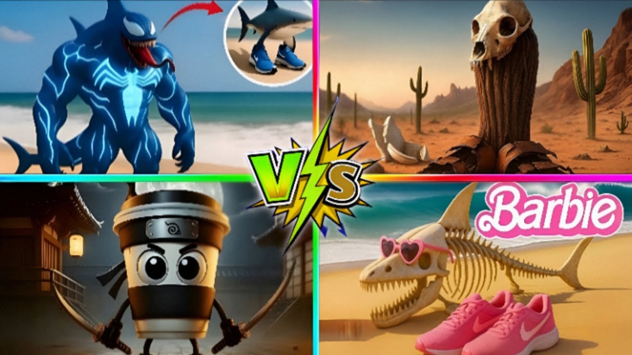 EXTINCTION VENOM 🆚 BRAINROT ANIMALS 🆚 ASSASINO 🆚 BRAINROT BARBIE - Tiles Hop EDM Rush!