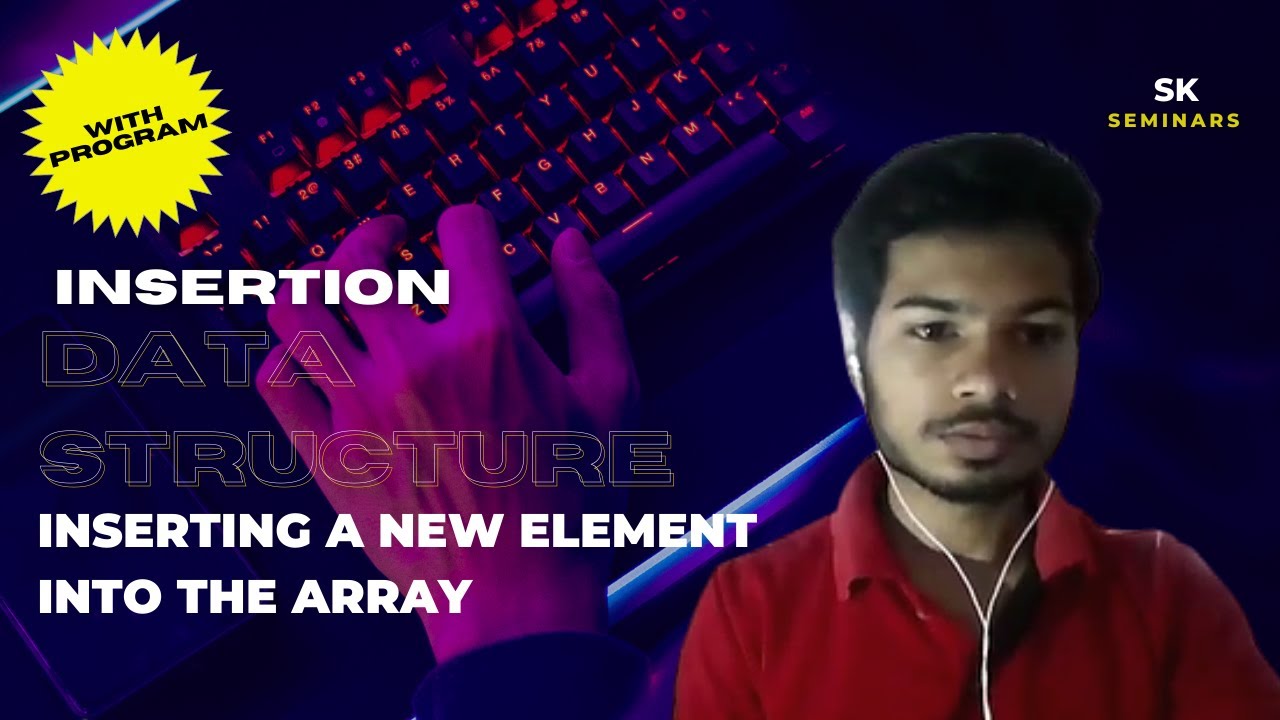 S1| Insertion | Inserting a new element into the array | Data Structure 01 | English