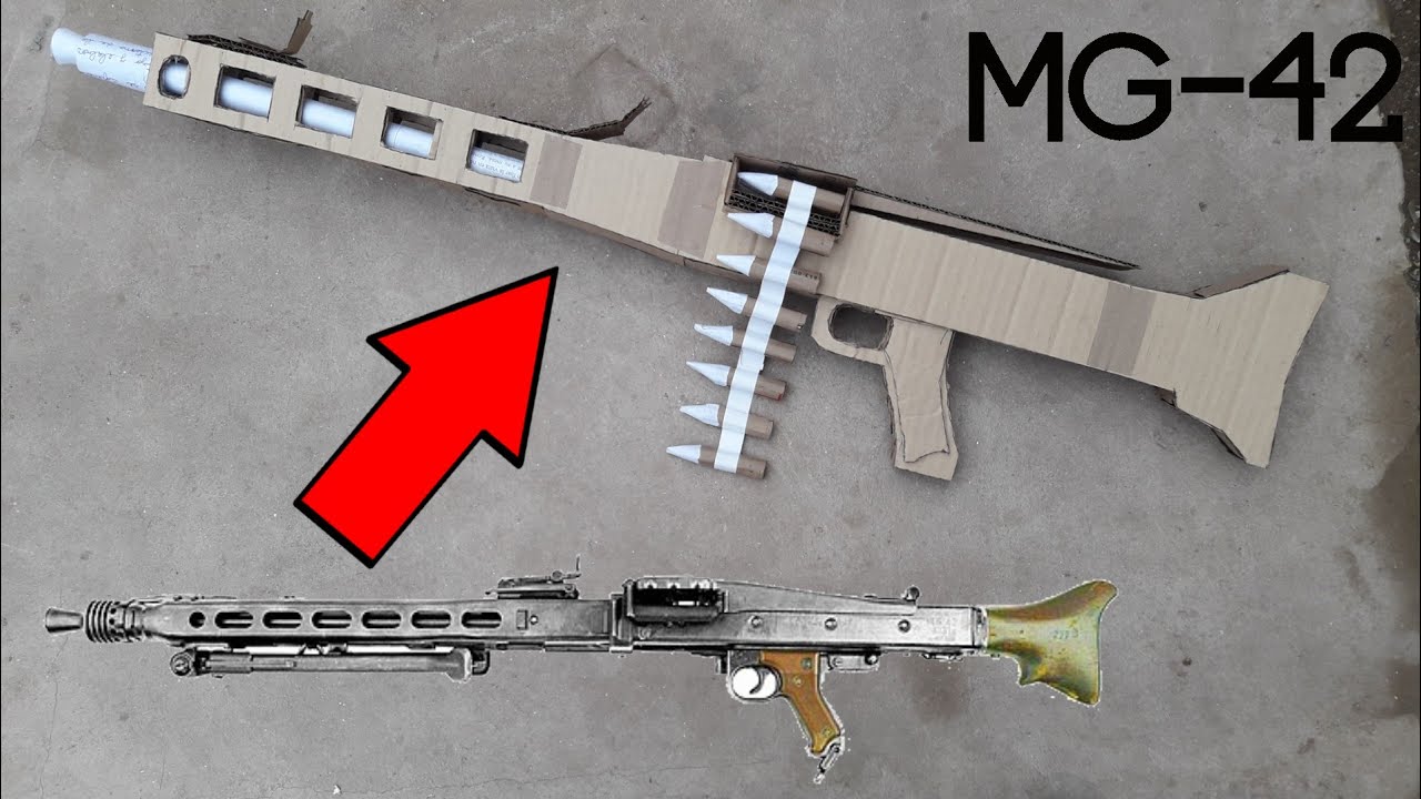 Como hacer una Mg-42 de carton