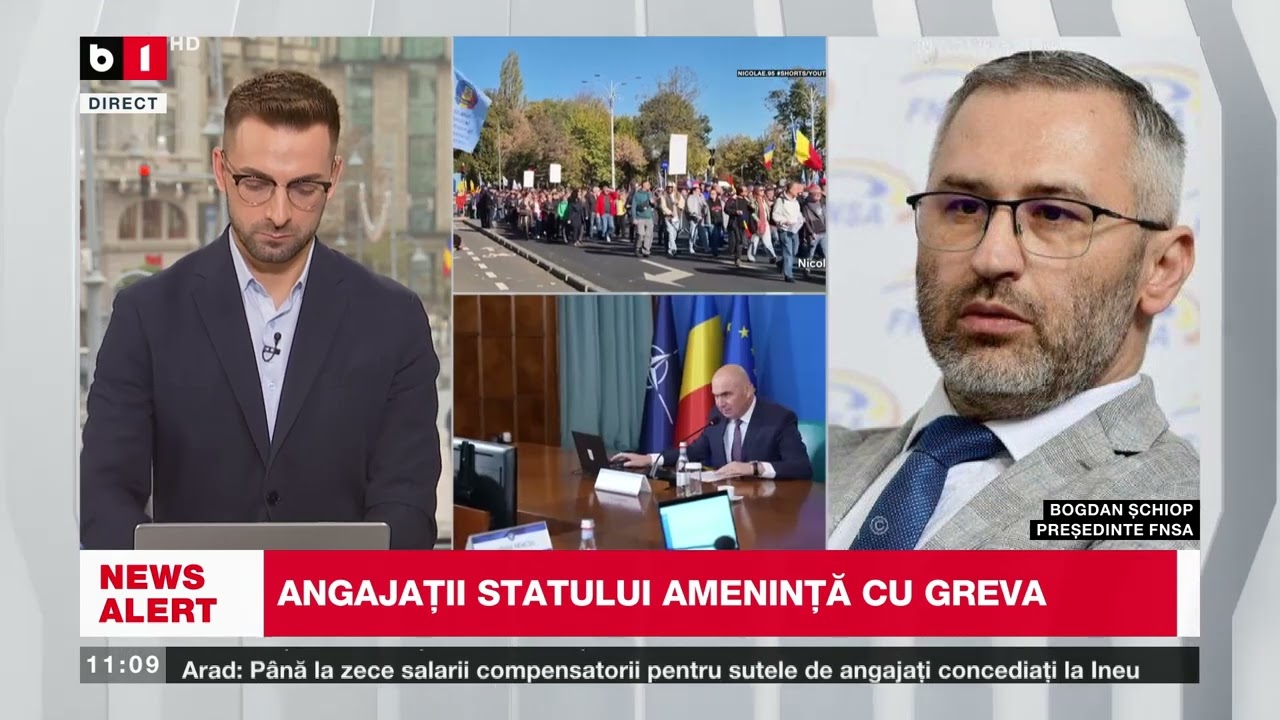 ROM&Acirc;NIA, AMENINȚATĂ DE NOI PROTESTE. PERICOL DE BLOCAJE LA PALATUL VICTORIA_Știri B1TV_6 dec. 2025