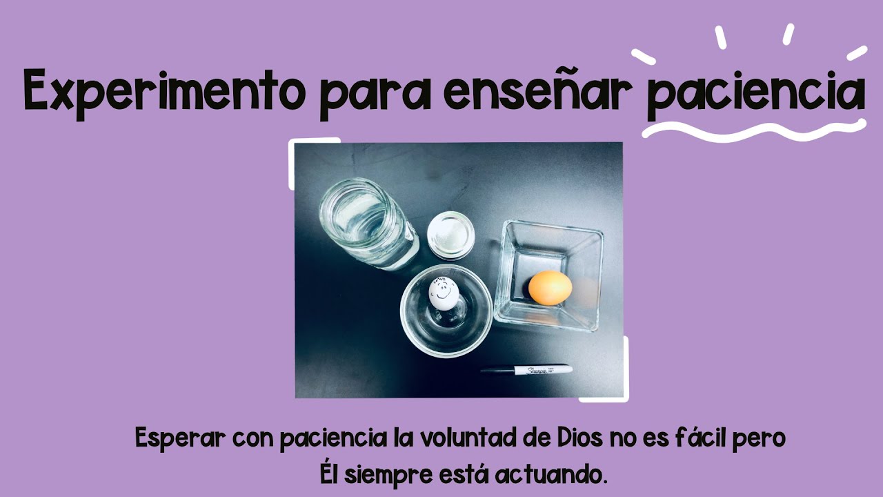 Experimento para enseñar paciencia
