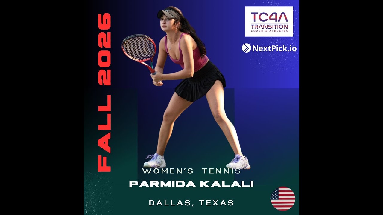 Parmida College Tennis Reel - Fall 2026