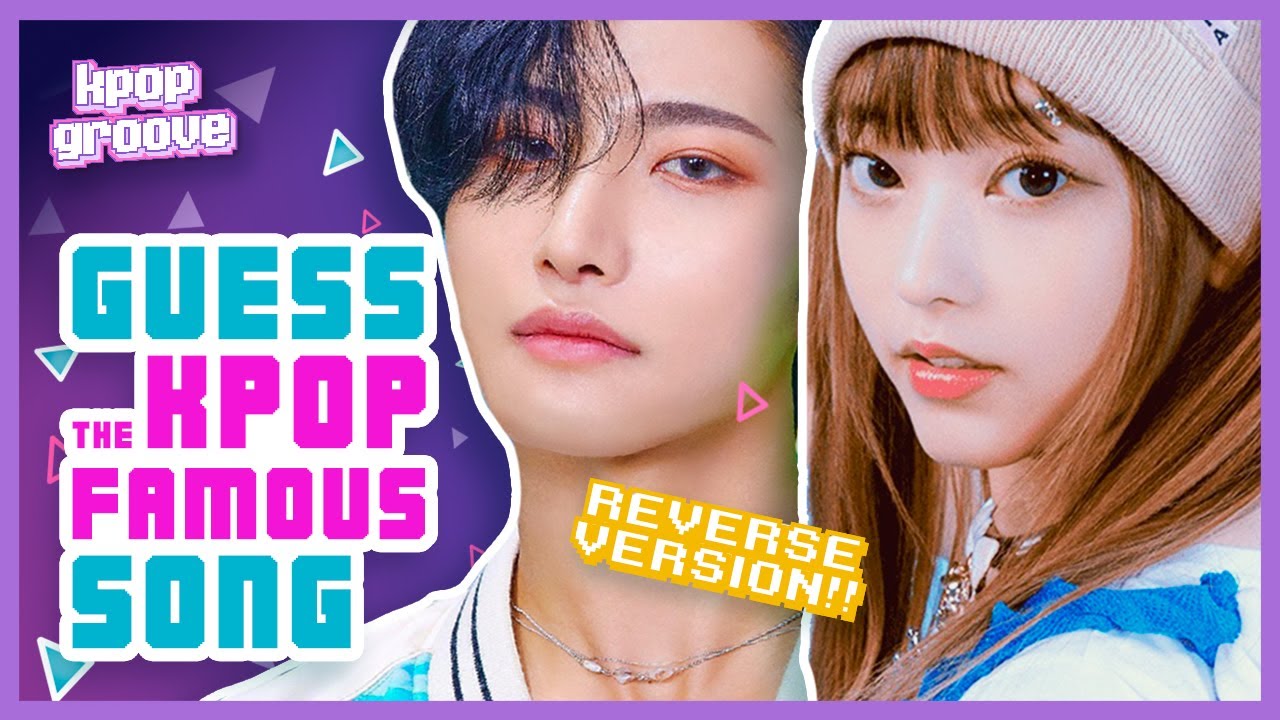 GUESS 50 KPOP FAMOUS SONGS  🎵  [REVERSE VERSION] QUIZ / TRIVIA KPOP GAME 🎙️✨