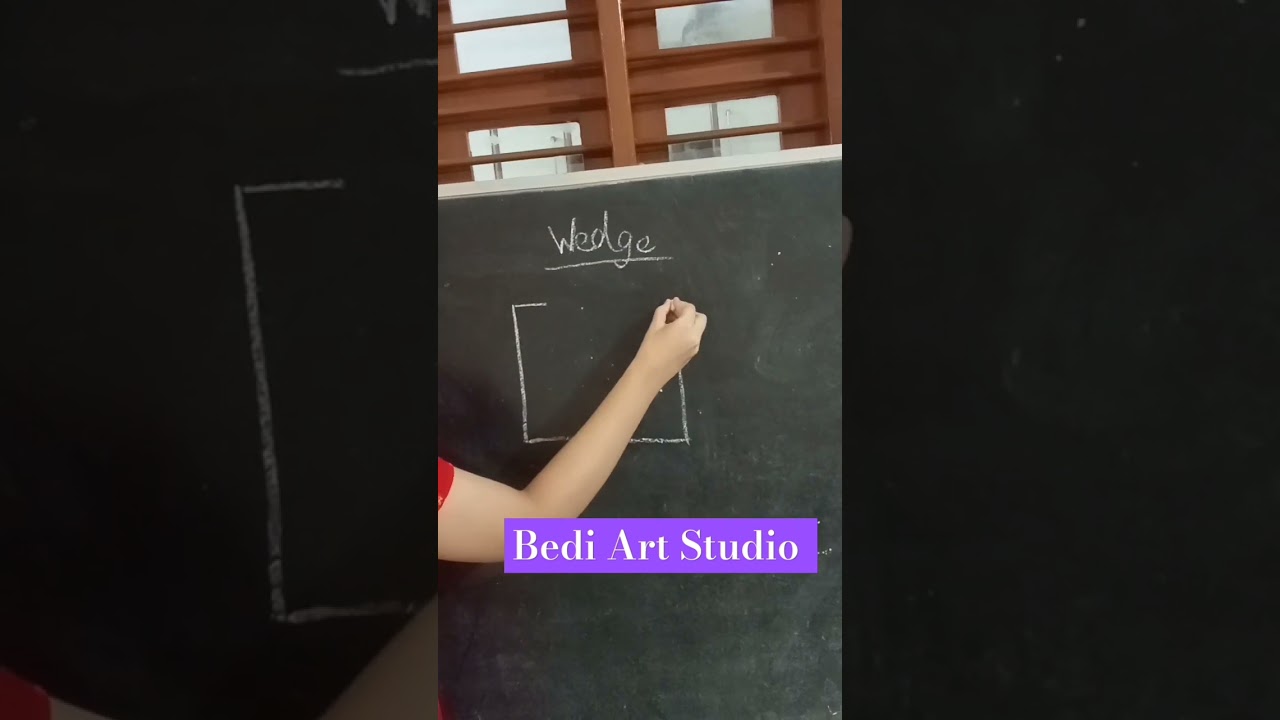 Easy drawing of Wedge 📐 #Bedi_Art_Studio #art #drawing #wedges