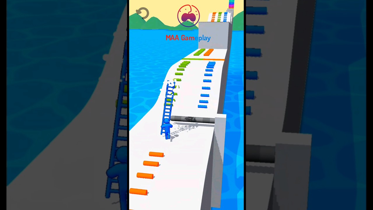 Satisfying Mobile Game: Ladder Master Walkthrough Gameplay Freeplay Android,ios #shorts