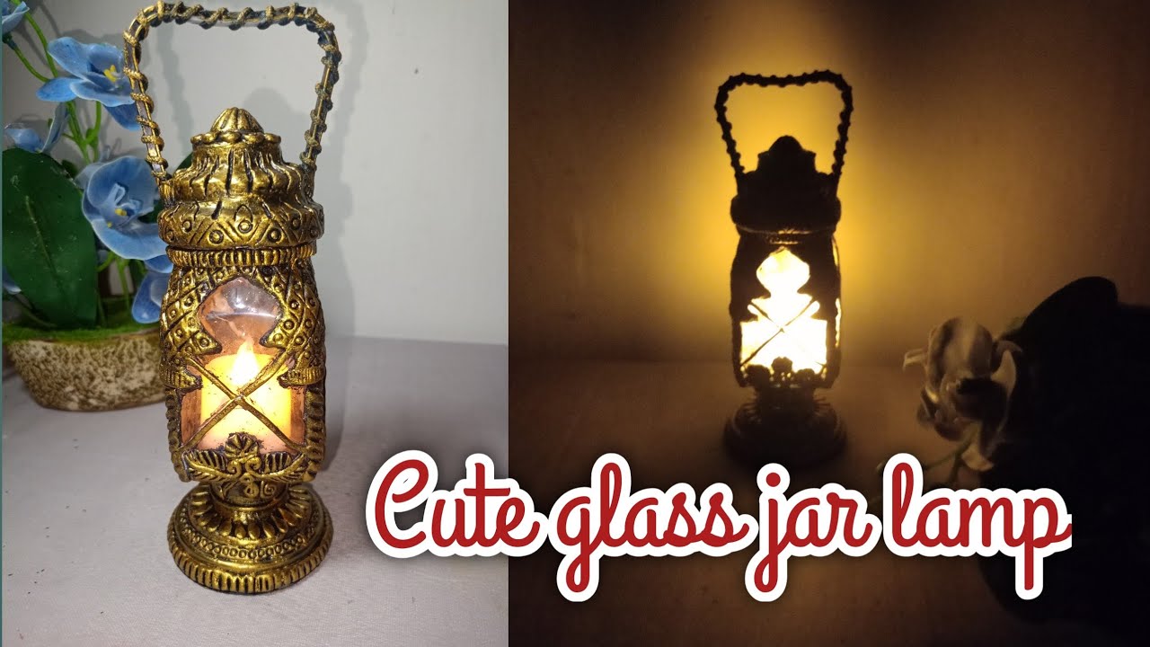 Glass jar lamp