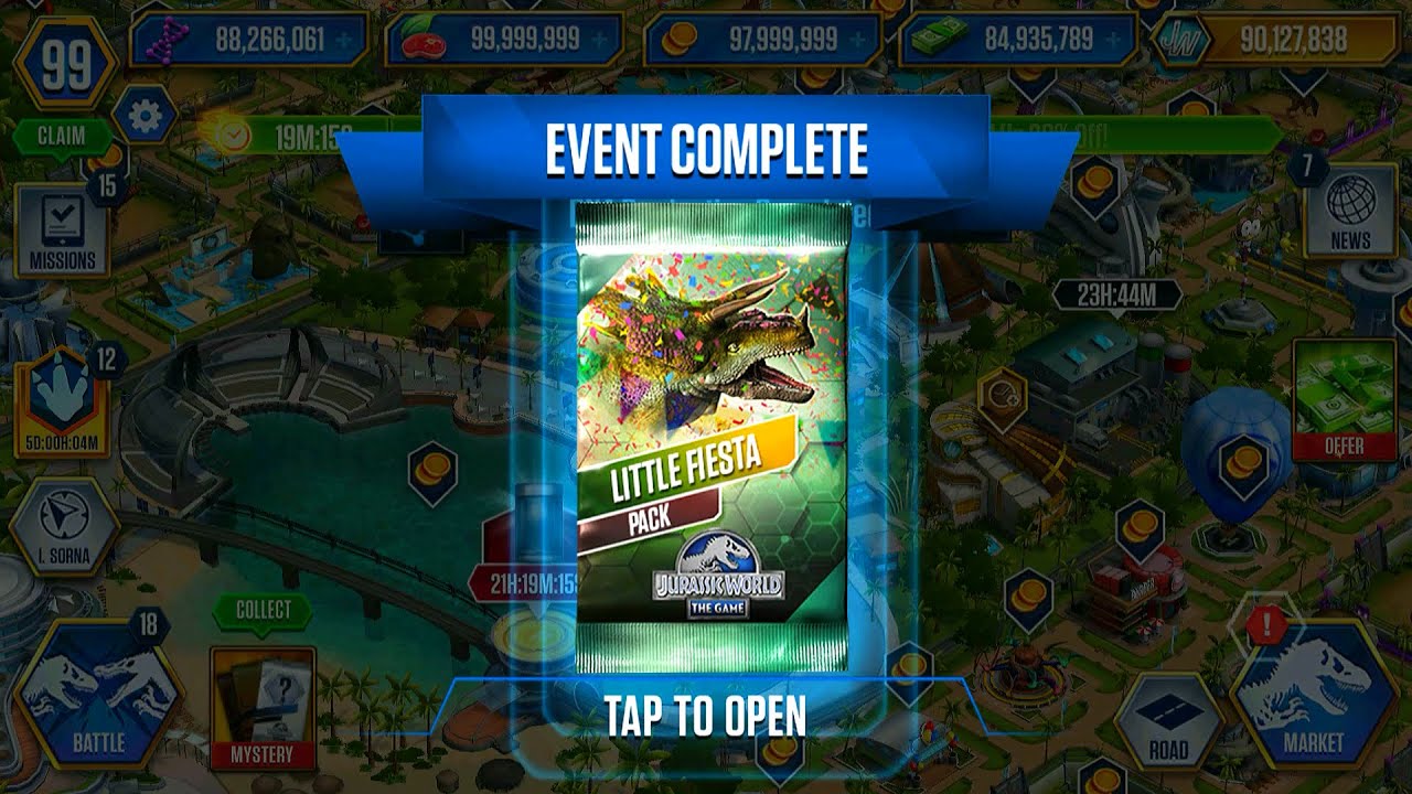 NEW LITTLE FIESTA PACK! | JURASSIC WORLD THE GAME