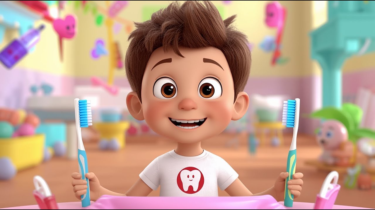 Brush Your Teeth Song 3d animation for kids