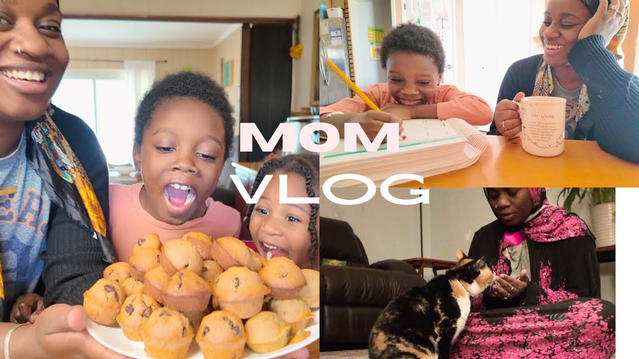 Spend the Morning with Me |  Baking With My Kids, Homeschooling, +  Working Out Consistently