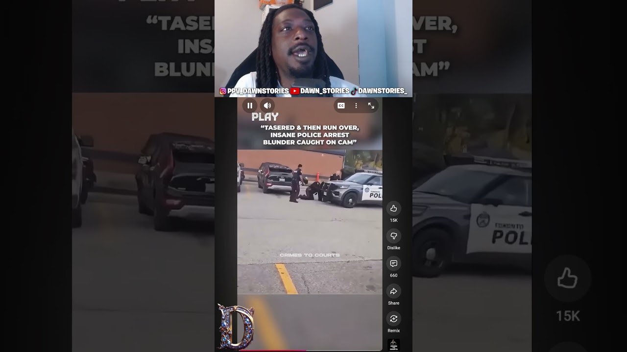 Tasered & Then Run Over, Insane Police Arrest Blunder Caught on Cam