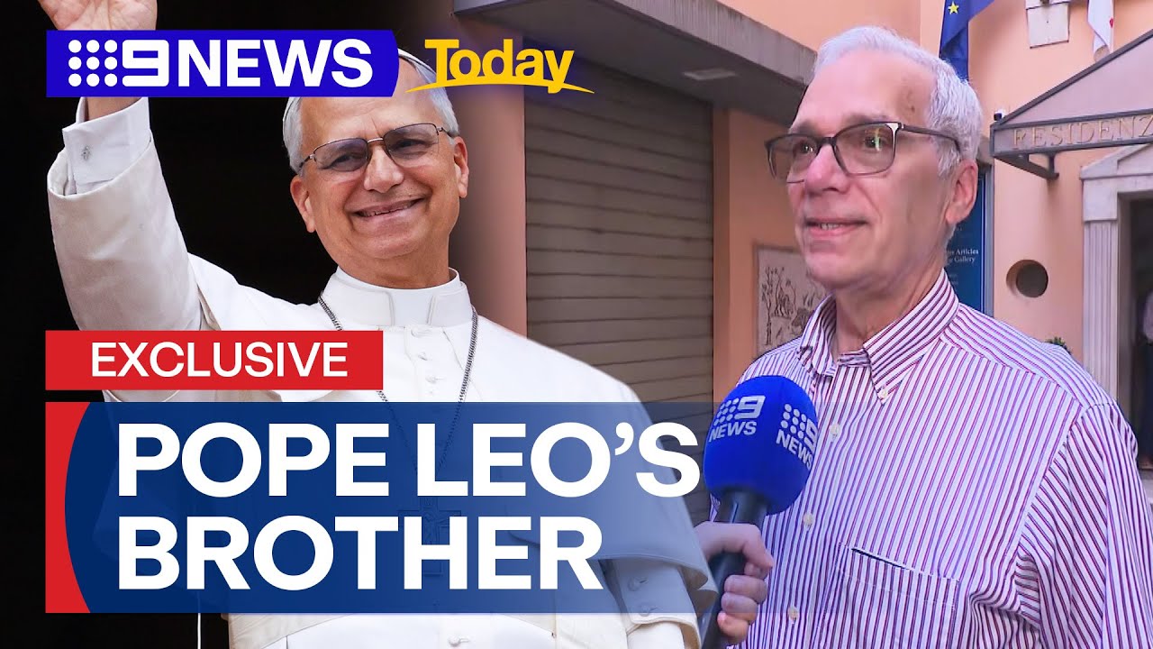 Pope Leo’s brother speaks exclusively with Nine News | 9 News Australia