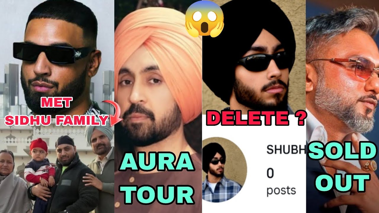 IMRAN KHAN MET SIDHU FAMILY ? 😱 DILJIT AURA TOUR , SHUBH DELETE INSTA , HONEY SINGH SOLD OUT 