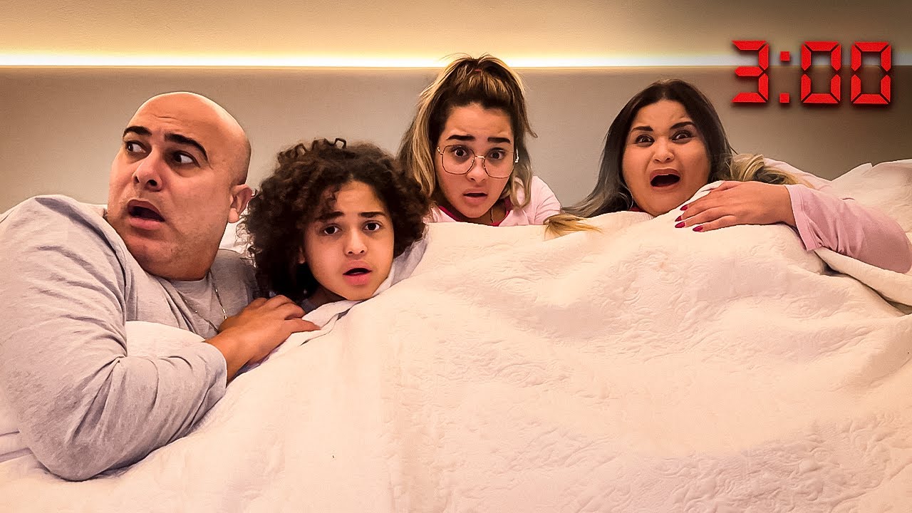 LORRAYNE E RYAN FICARAM COM MUITO MEDO E VIERAM DORMIR NO NOSSO QUARTO AS 3:00 HORAS DA MANHÃ 😱😱😱