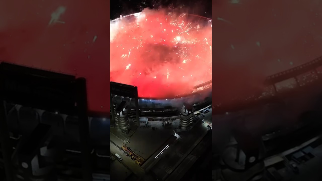 River Plate vs Atl Mineiro #footballshorts #argentina #riverplate #atleticomineiro #pyrotechnik