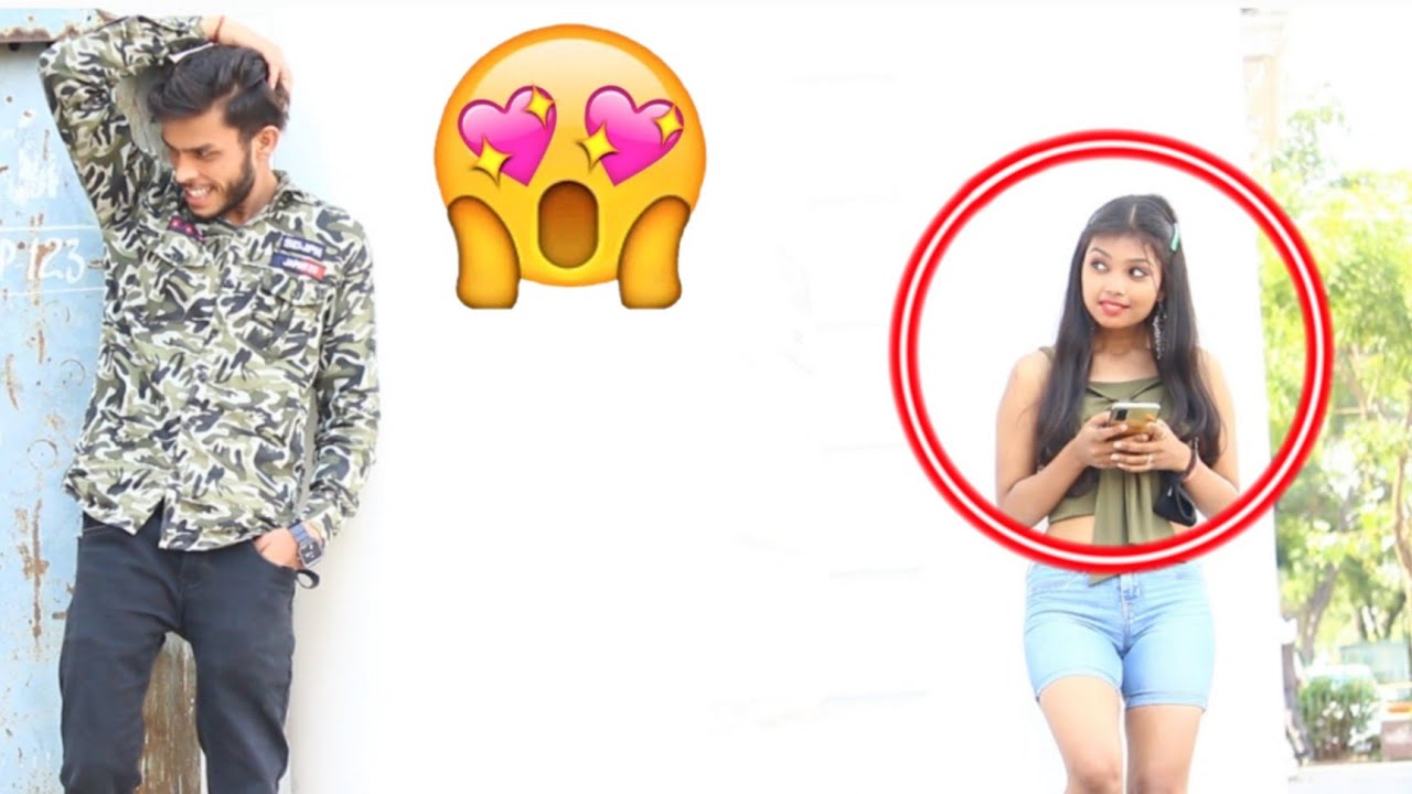 WATCHING GIRLS FROM HIDE PRANK WITH TWIST😊PART =2 (CUTE REACTION😍) SANKI CHHORA PRANK IN INDIA