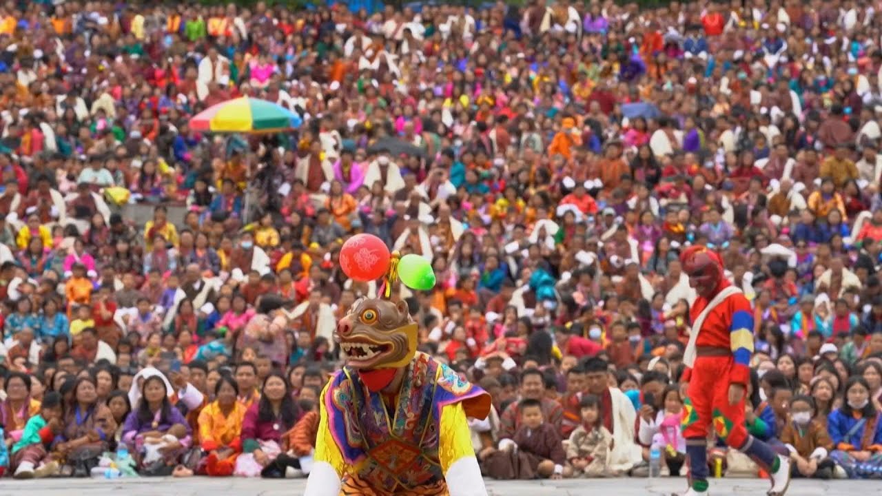 Bhutan celebrates Buddhist Tshechu festival with masked dances | AFP