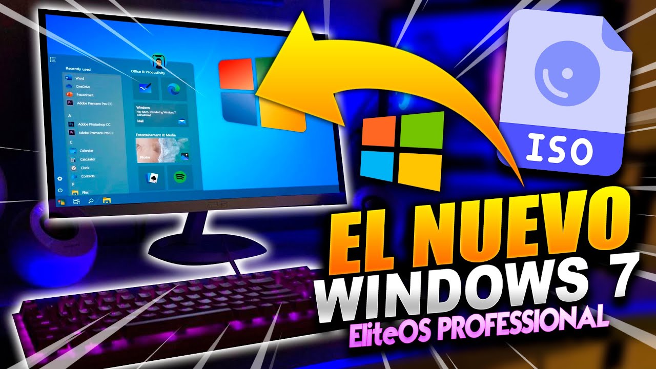 ⚡ NUEVO Windows 7 M&Aacute;S R&Aacute;PIDO para PC LENTOS 😍 Canaima Edition REFORGED 🚀