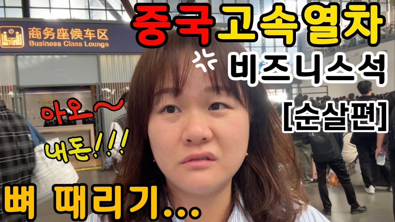 그 좋다는 중국 고속열차 비즈니스석 심층 분석 (feat. 순살 만들기)