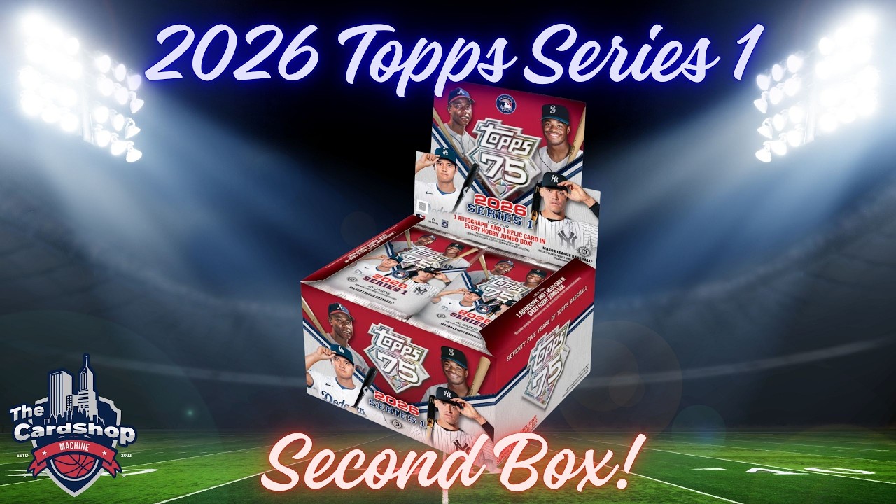 Набор бейсбольных карточек Topps Series 1 2026 года — 2 из 2 открытий.