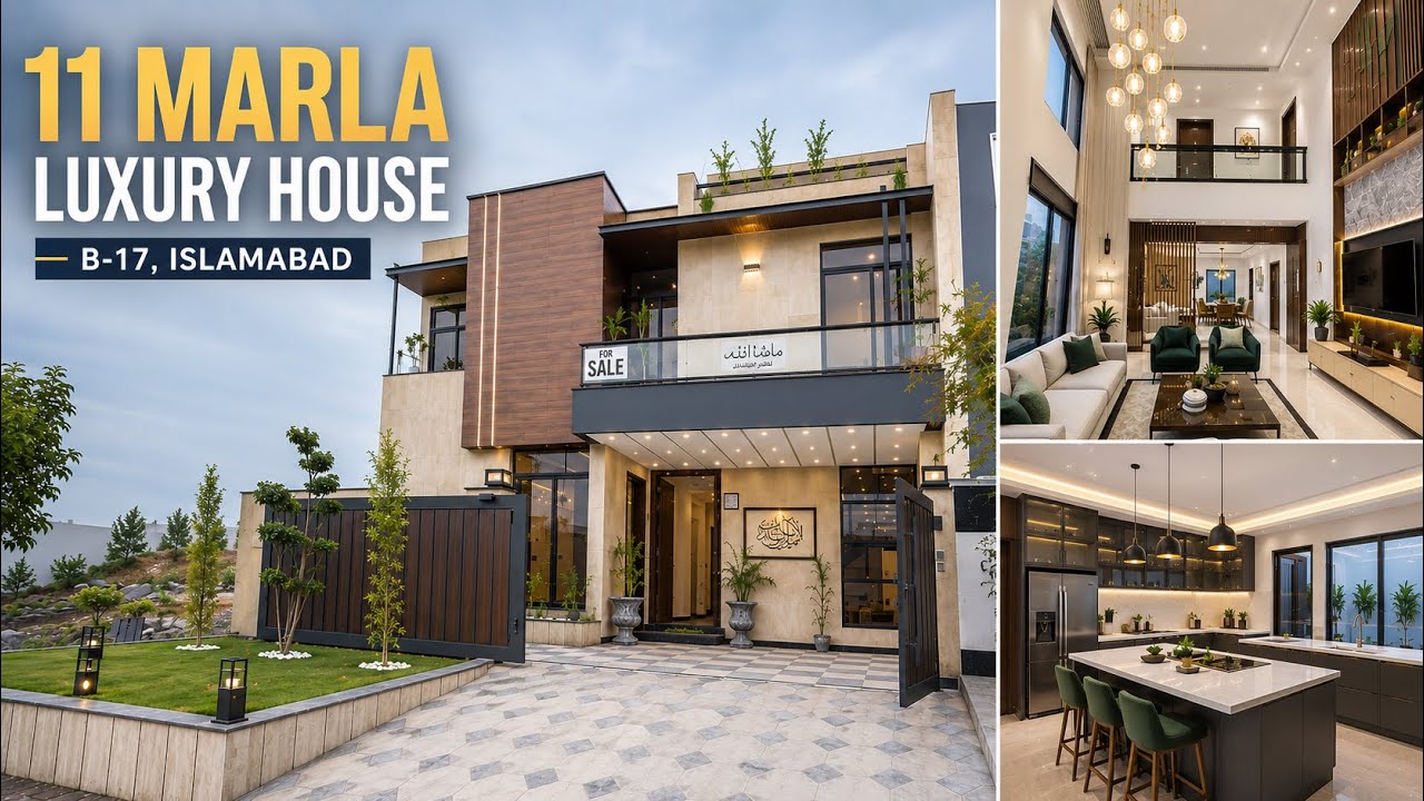 11 Marla House For Sale in B-17 Islamabad | Kanal Feel Luxury House Near Margalla Hills