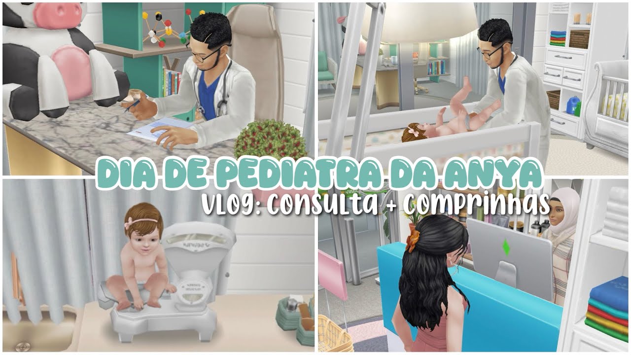 {🩺} Vlog: pediatra da Anya + compras na farmácia 💊 - THE SIMS FREEPLAY