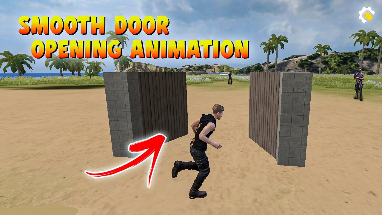 Make Smooth Door Opening Animation In Craftland | Free Fire