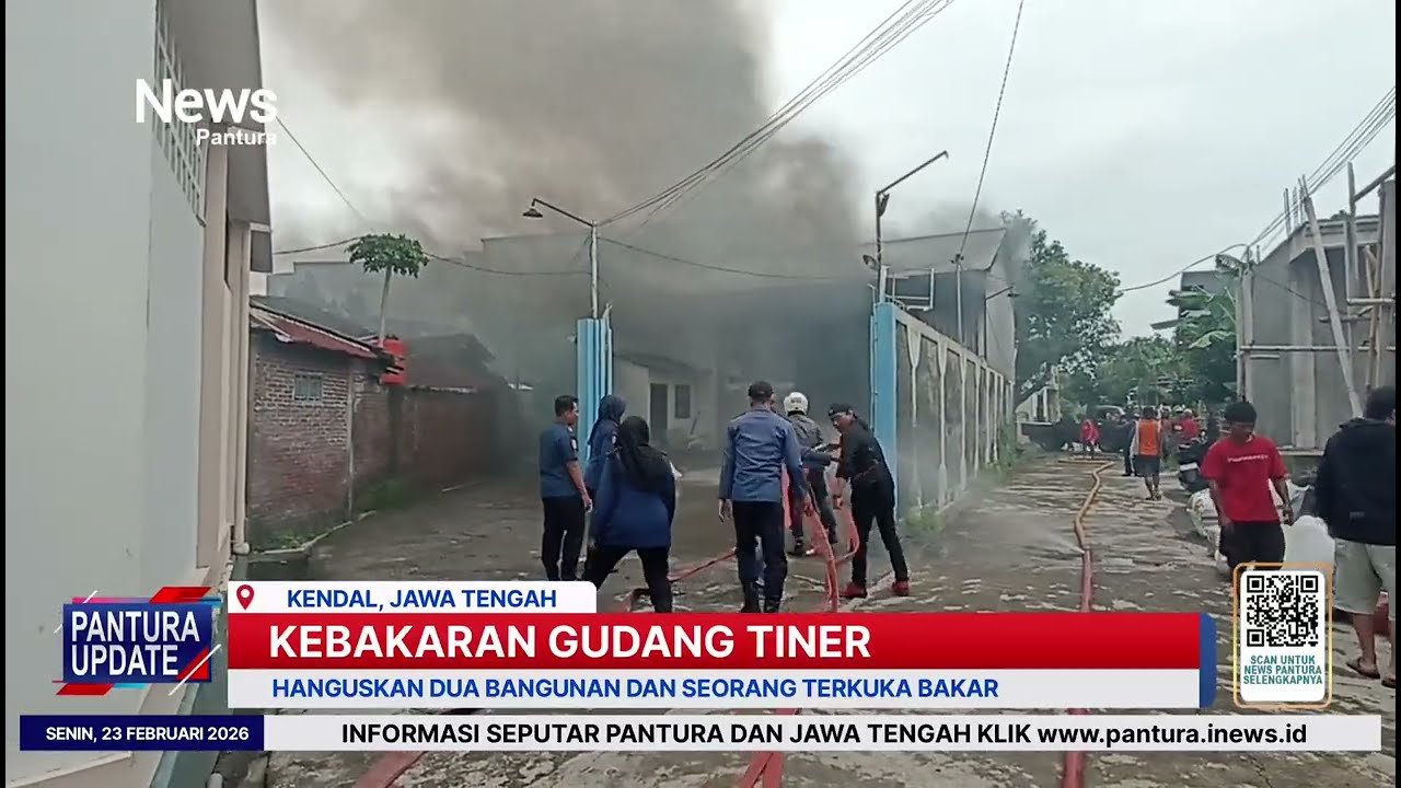 Dua gudang di Kendal terbakar penjaga terjebak dan mengalami luka bakar