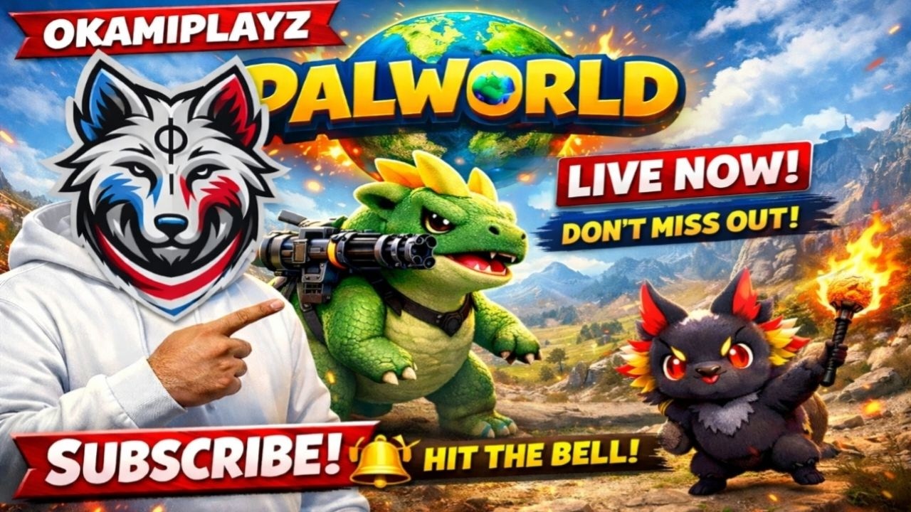 Palworld Live Now 🐺 Hindi Gameplay | Crazy Pals & Boss Fight | OKAMIPLAYZ