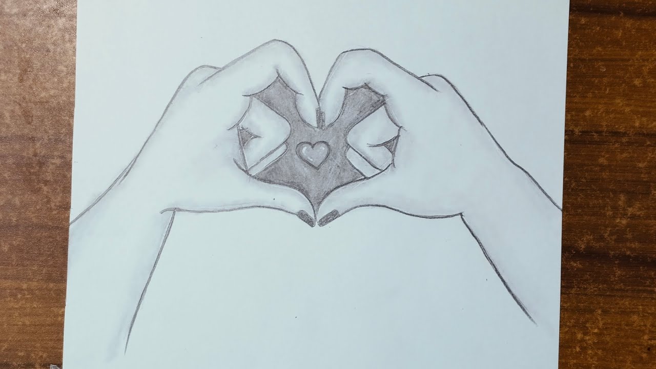 Hands hearts drawing video || how to draw || Easy drawing step by step for beginners 