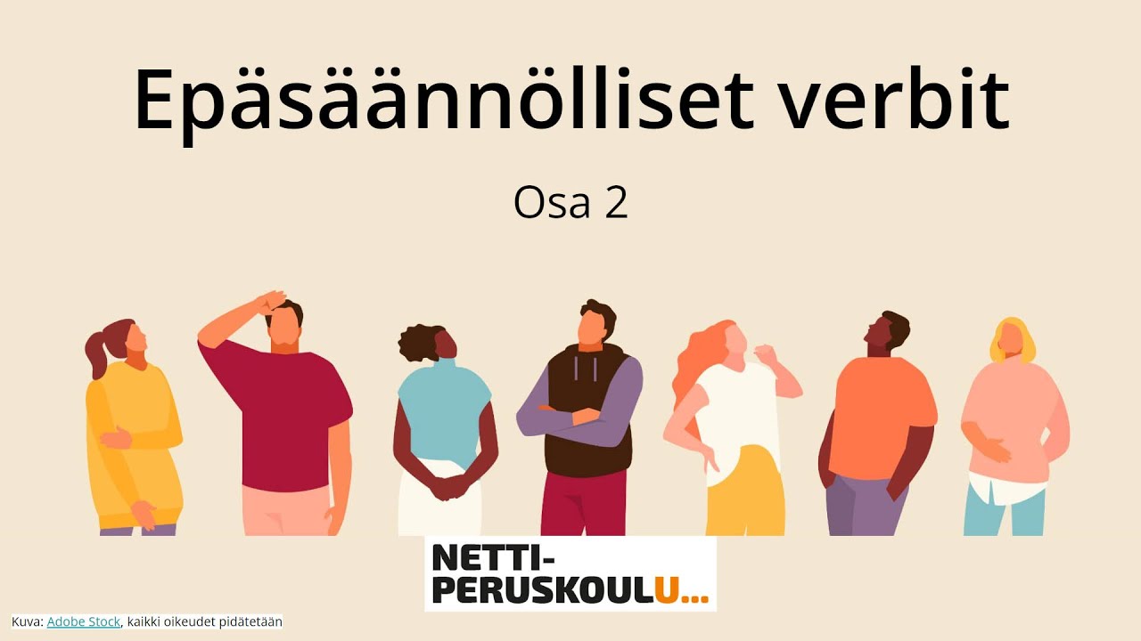 aena4: Epäsäännölliset verbit - osa 2 (perusopetus)