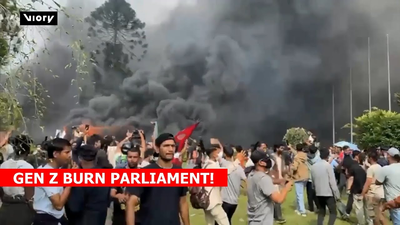 NEPAL GEN Z OCCUPY AND BURN PARLIAMENT, FORCES THEIR PRIME MINISTER TO RESIGN!