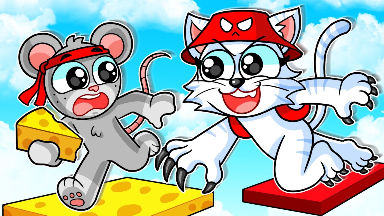 ESCAPANDO DEL GATO HAMBRIENTO EN ROBLOX!