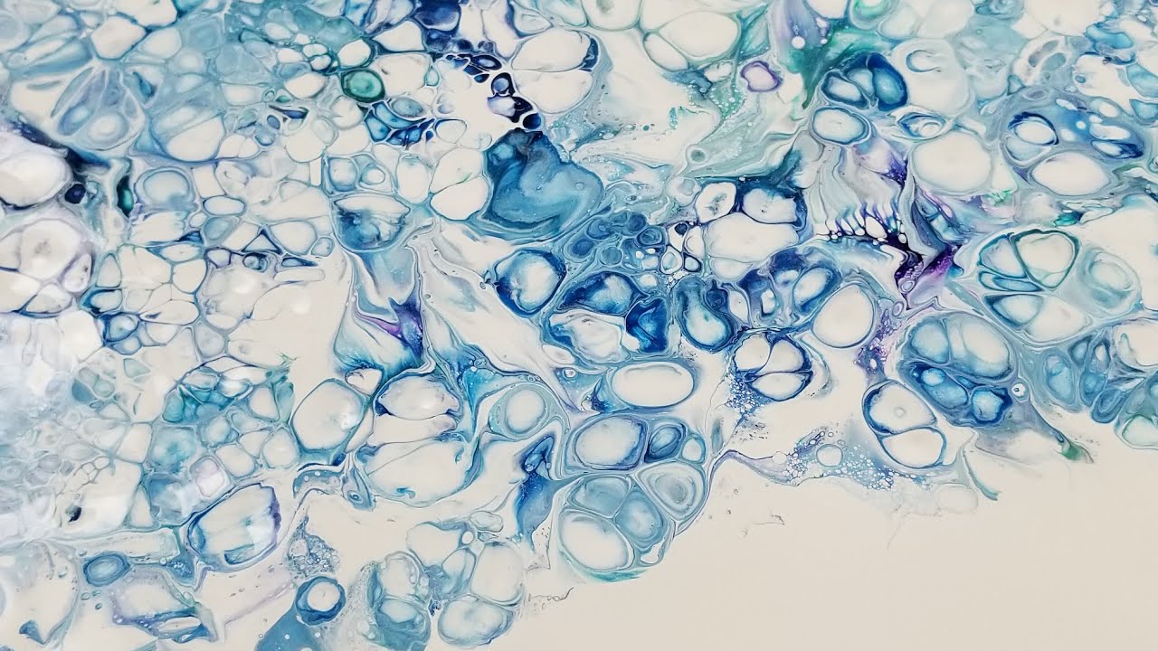 (484) Acrylic painting stamp technique for delicate cells