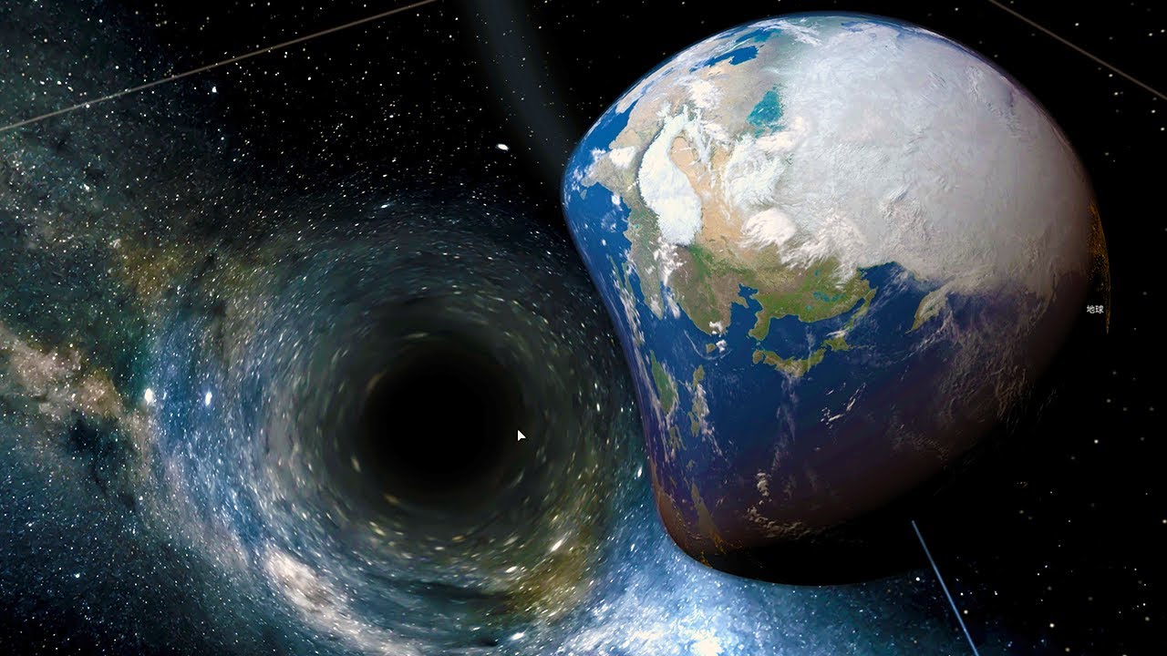 地球の真横に1秒だけブラックホールが出現したら…