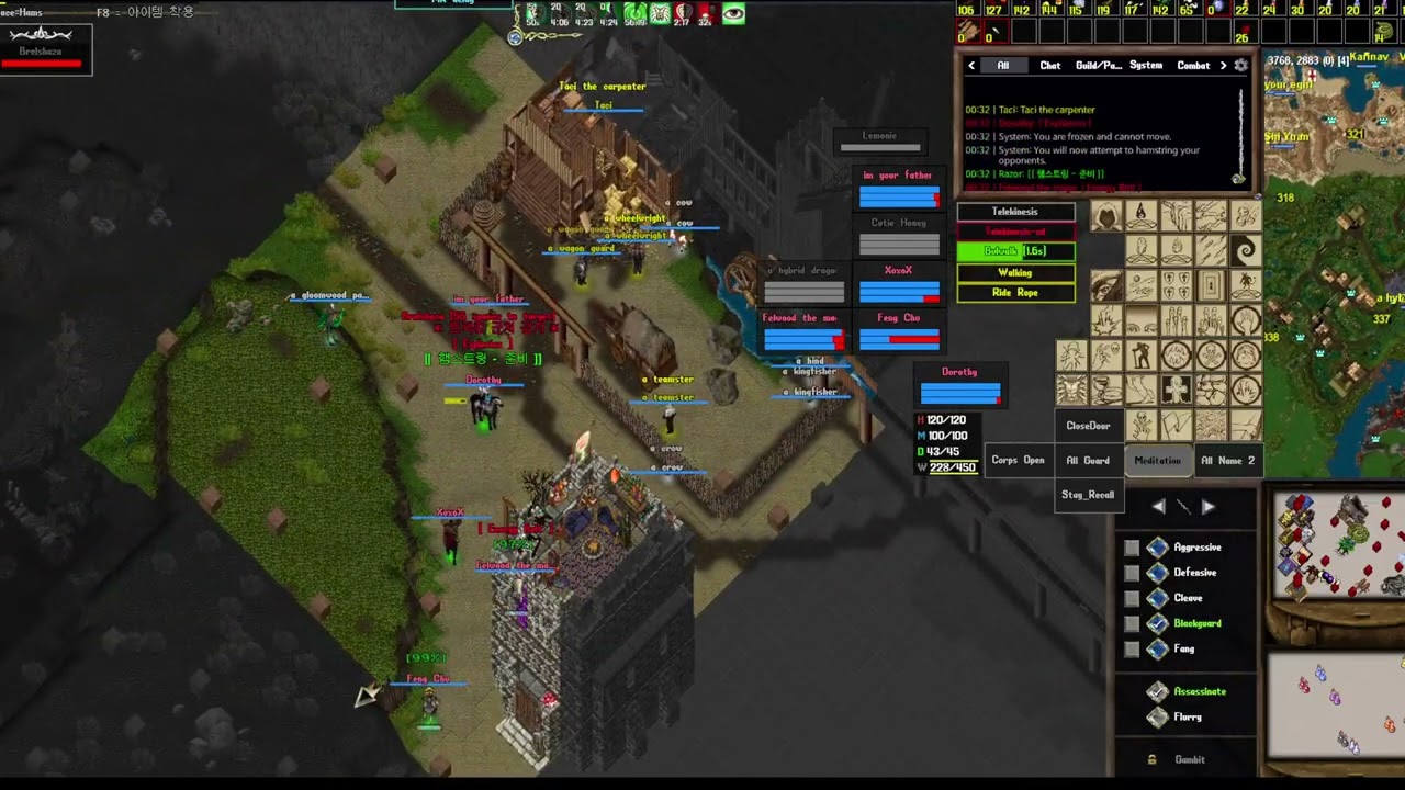Uo outlands PVP PK : [단체 모임] 싸움은 마이크 없는 개싸움이 재밌지
